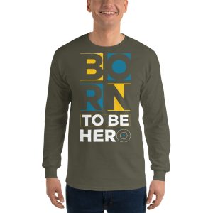 Born to be a hero men’s Long Sleeve Shirt