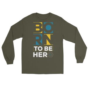 Born to be a hero men’s Long Sleeve Shirt