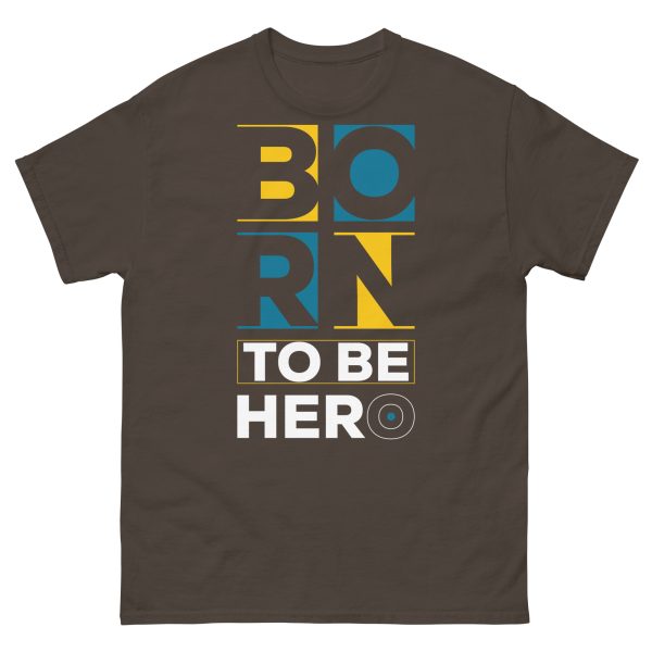 Born to be hero men`s T-shirt - Image 2