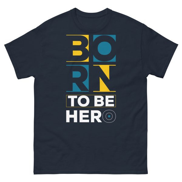 Born to be hero men`s T-shirt - Image 6