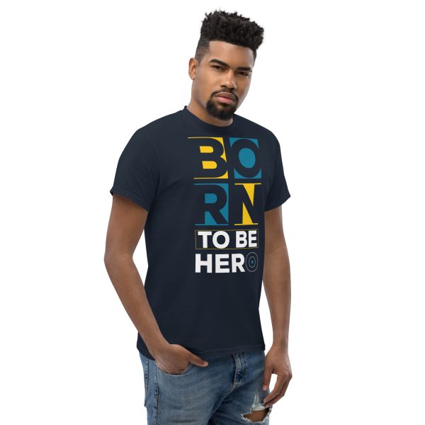 Born to be hero men`s T-shirt - Image 5