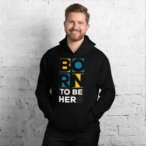 Born to be a hero men’s Hoodie